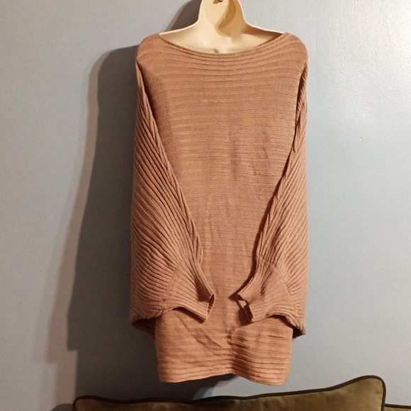 Plus Size Rib Knit Off Shoulder Batwing Sleeve Loose Fit Sweater, Women'… - Picture 10 of 17